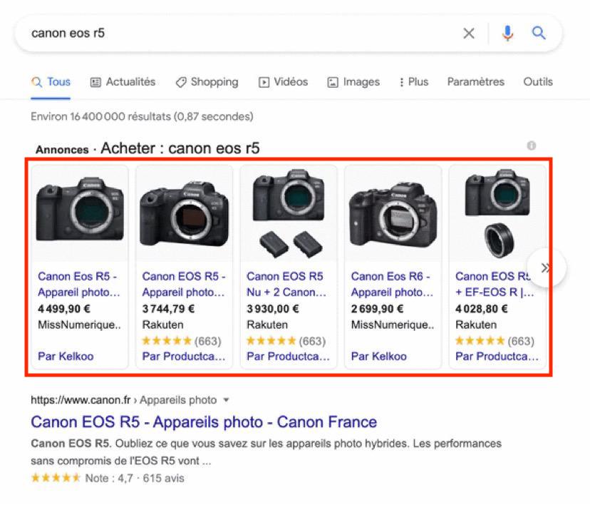 Faire de la publicité sur Google Shopping